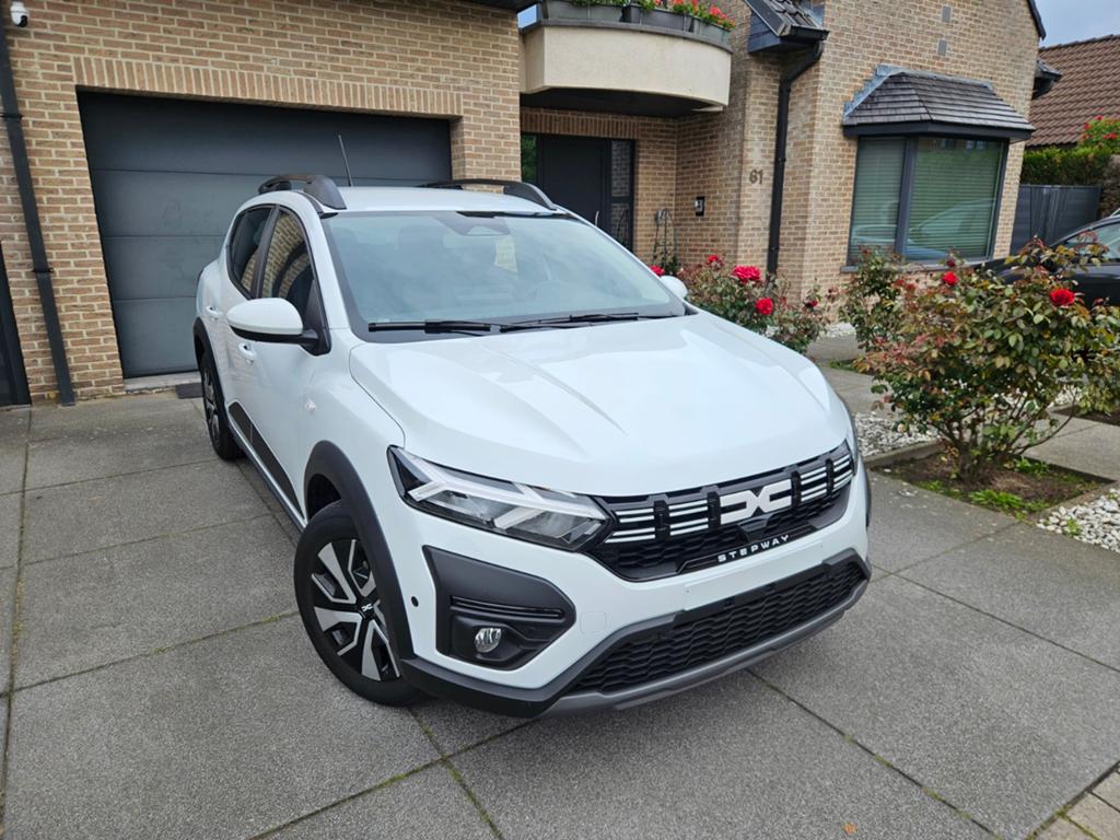 Dacia Sandero Stepway 1.0 TCe / CAMERA / LED / CARPLAY, Lichtsensor, Euro 6, Wit, Bedrijf