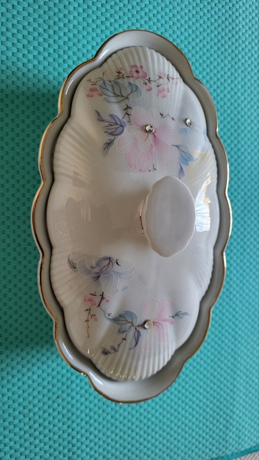 Fijn porselein limoges schaal met deksel, Antiek en Kunst, Ophalen