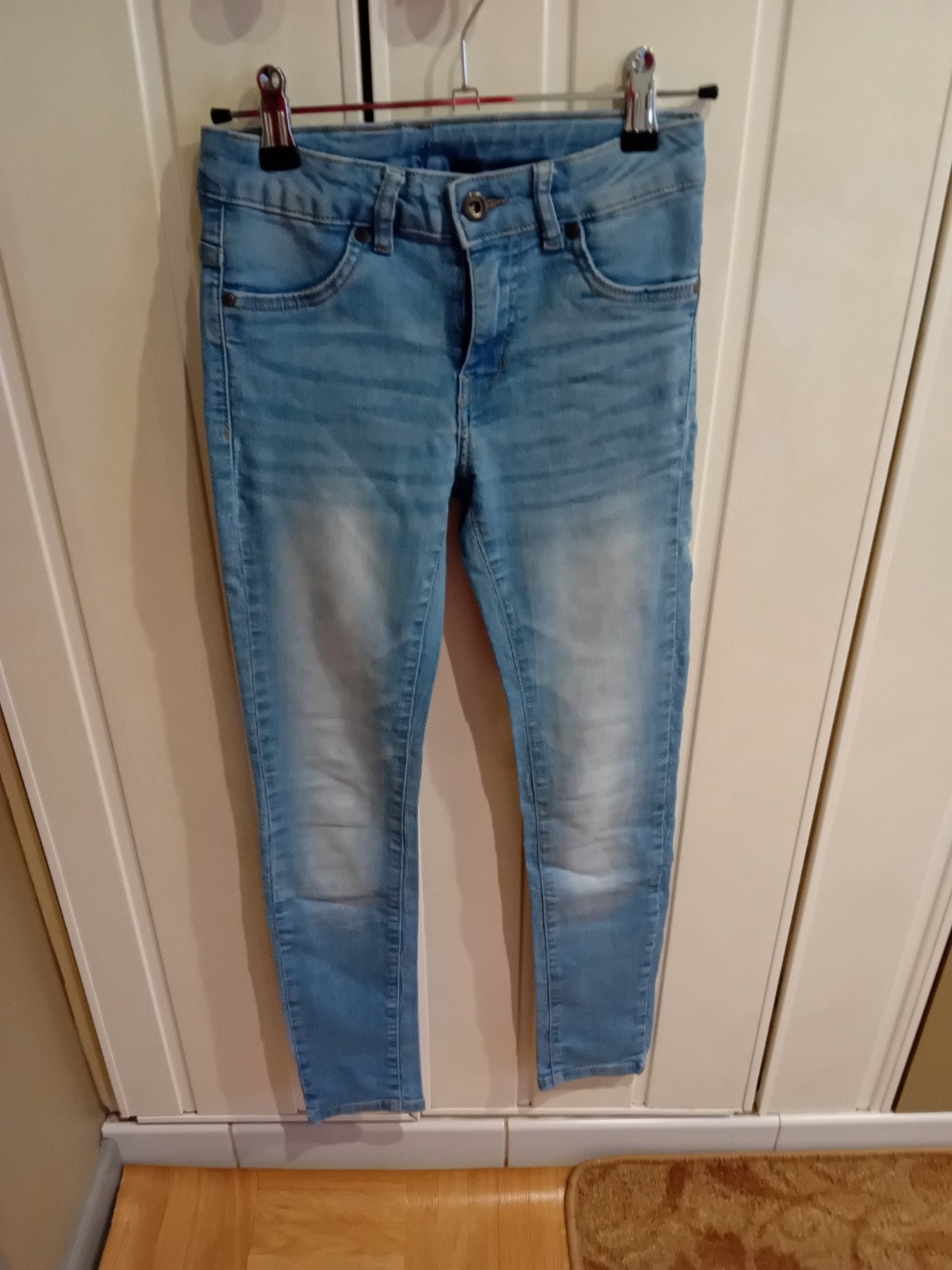 Jeans broek maat 152, Kinderen en Baby's, Kinderkleding | Maat 152, Ophalen, Zo goed als nieuw, Meisje, Broek