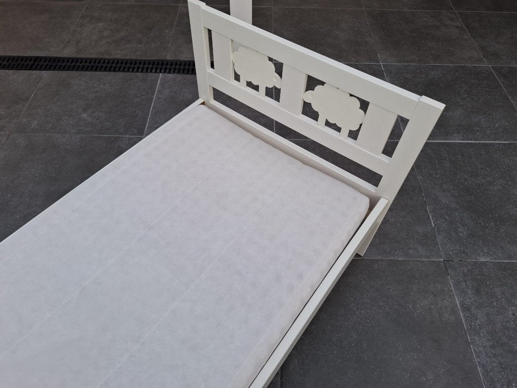 Wit IKEA KRITTER peuter / kinderbed 70160cm, Kinderen en Baby's, Kinderkamer | Bedden, Ophalen, Lattenbodem