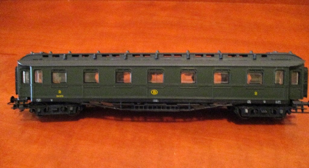 NMBS groene personenwagon, Overige merken, Wisselstroom, Wagon, Ophalen of Verzenden