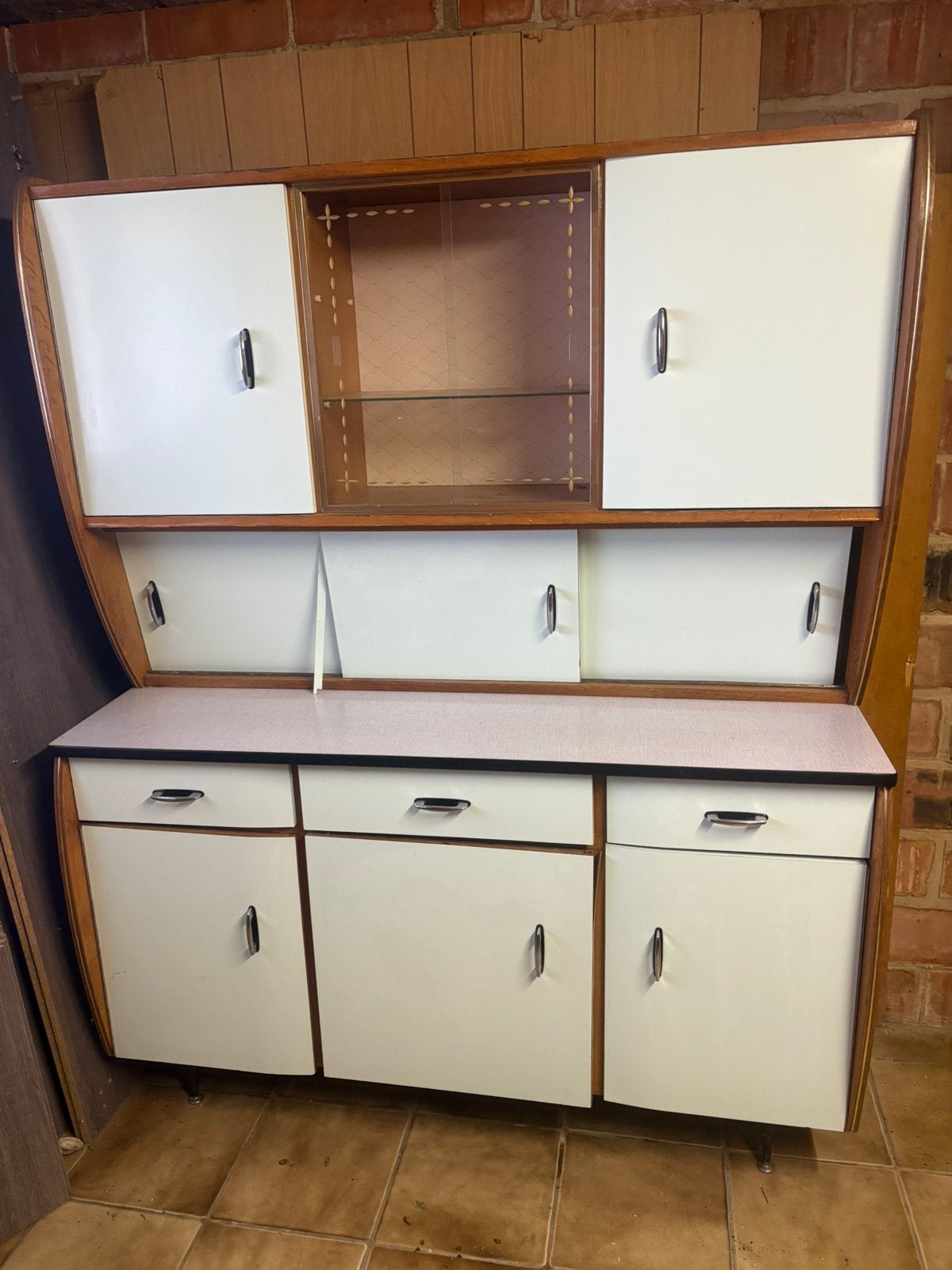 Retro kast, Huis en Inrichting, Ophalen, Gebruikt, Groen, Enkelwandige keuken