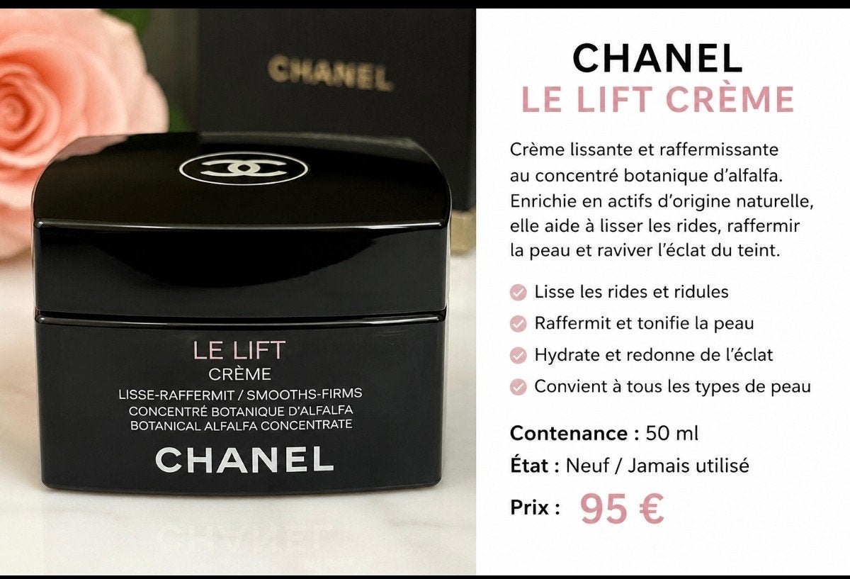 Chanel lift crème, Bijoux, Sacs & Beauté, Beauté | Soins du visage