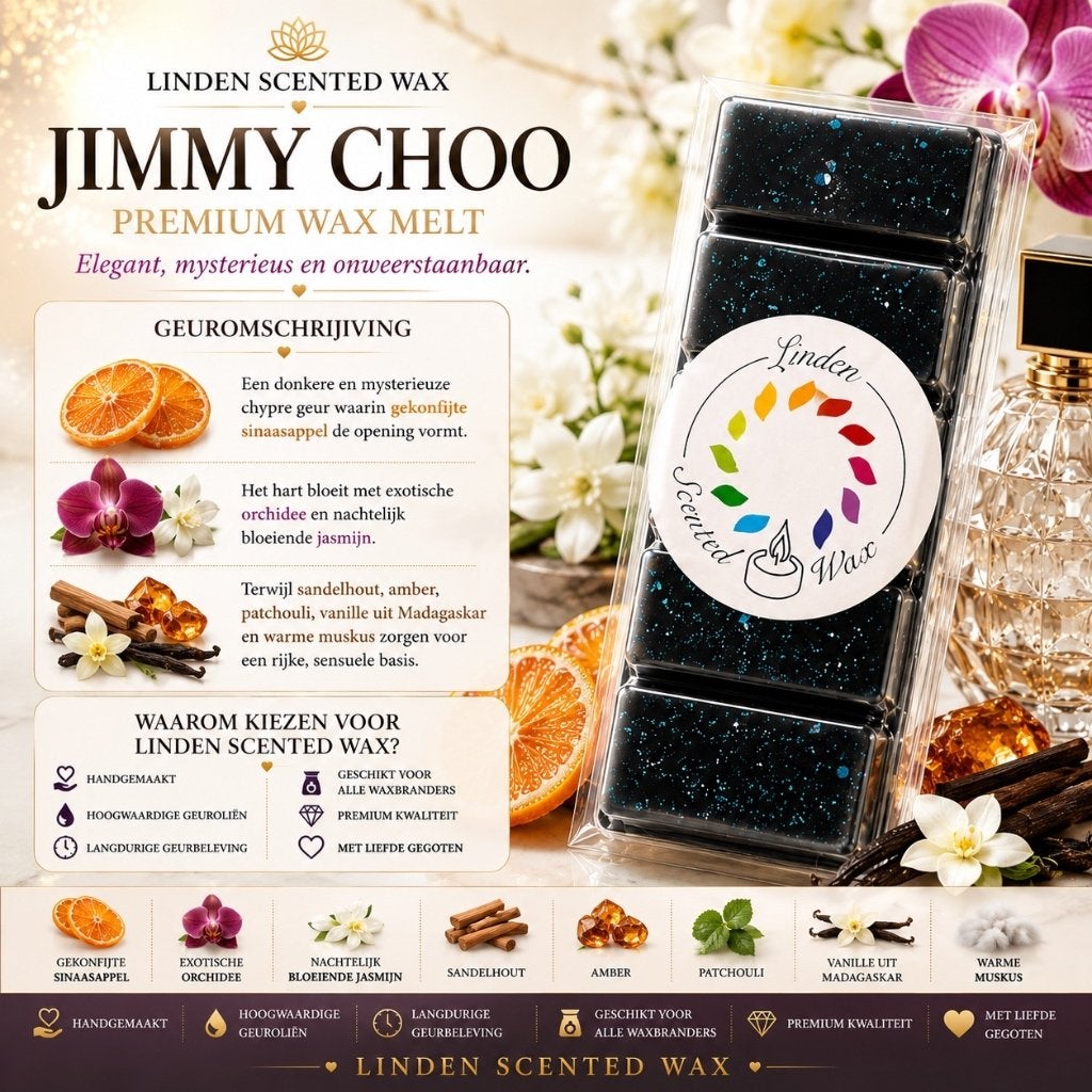 Waxmelts JIMMY CHOO parfum wax melt snapbar, Enlèvement ou Envoi, Neuf, Cire, Bougie