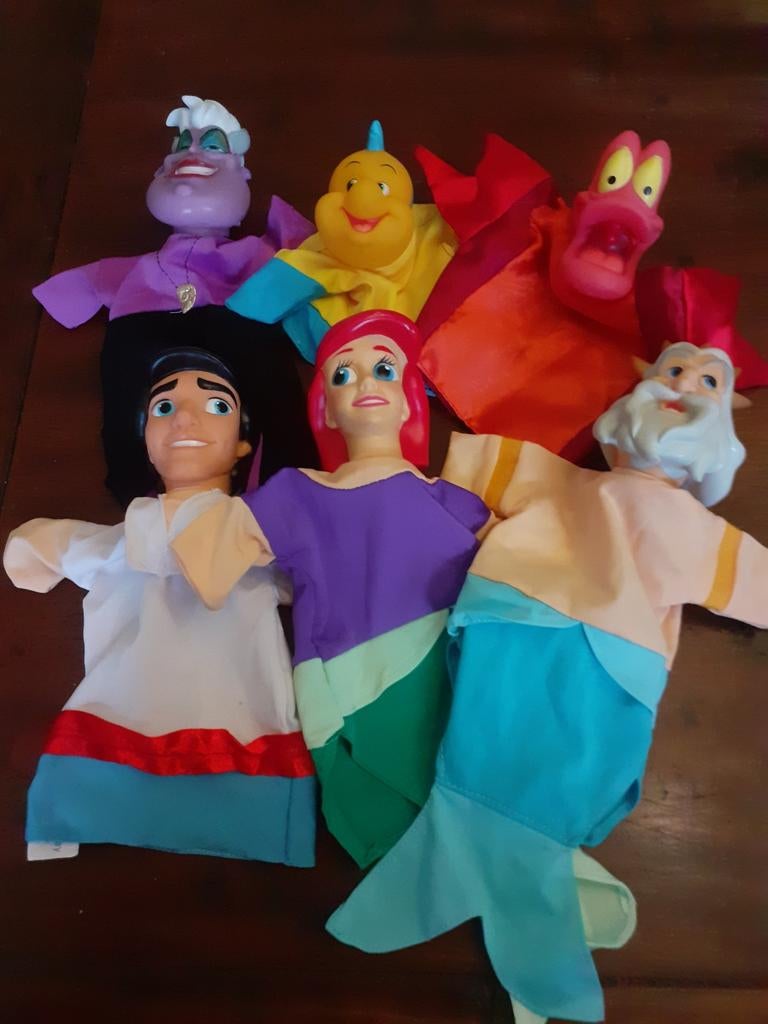 Kleine zeemeermin Disney handpoppen, Ophalen of Verzenden
