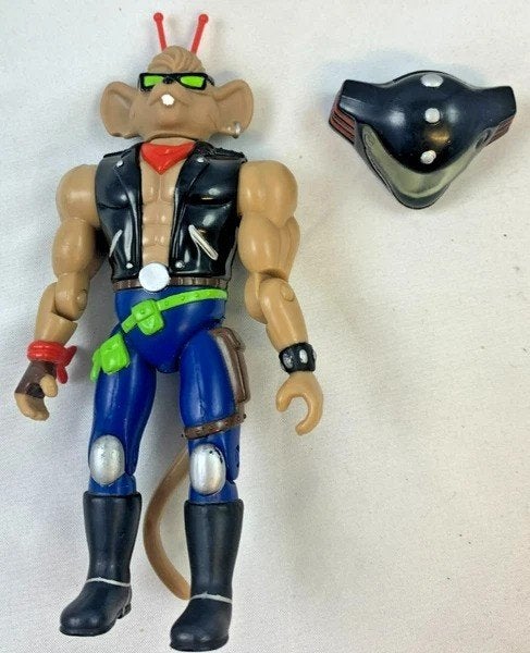 Figurine vintage Biker Mice from Mars Throttle Galob 1993, Collections, Jouets miniatures, Envoi, Comme neuf