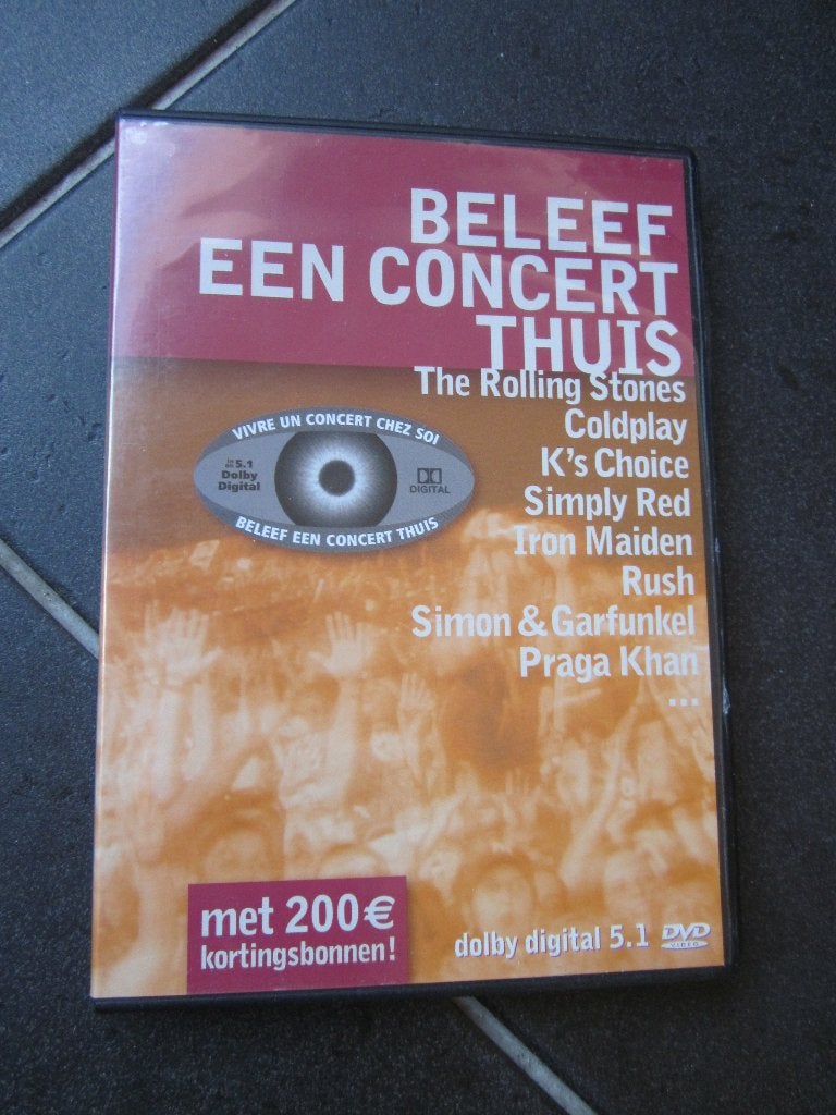 Beleeft een concert thuis The Rolling Stones, Coldplay..., CD & DVD, DVD | Musique & Concerts, Tous les âges, Enlèvement ou Envoi