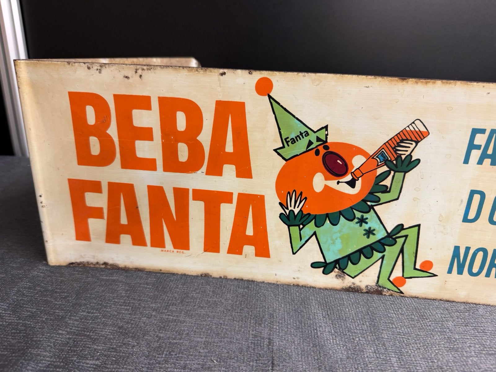 BEBA FANTA oud reclamebord Spanje, Verzamelen, Reclamebord, Gebruikt, ., Ophalen of Verzenden