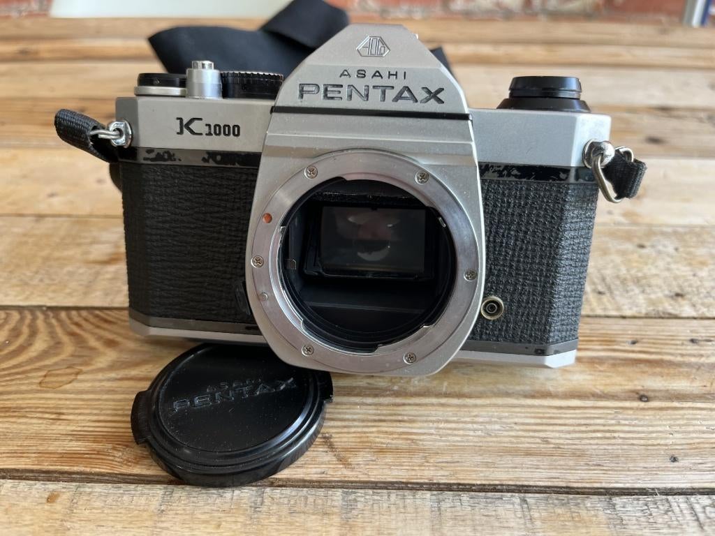 Pentax K1000 analoge reflex camera, Audio, Tv en Foto, Fotocamera's Analoog, Ophalen, Gebruikt, Spiegelreflex, Pentax