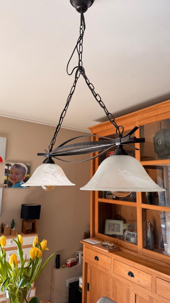 Hanglamp, Huis en Inrichting, Ophalen, Gebruikt, 50 tot 75 cm, Rustiek