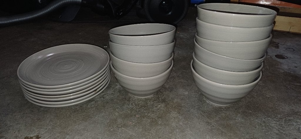 Lot de vaisselle et verres, Maison & Meubles, Cuisine | Vaisselle, Enlèvement, Utilisé, Autres types