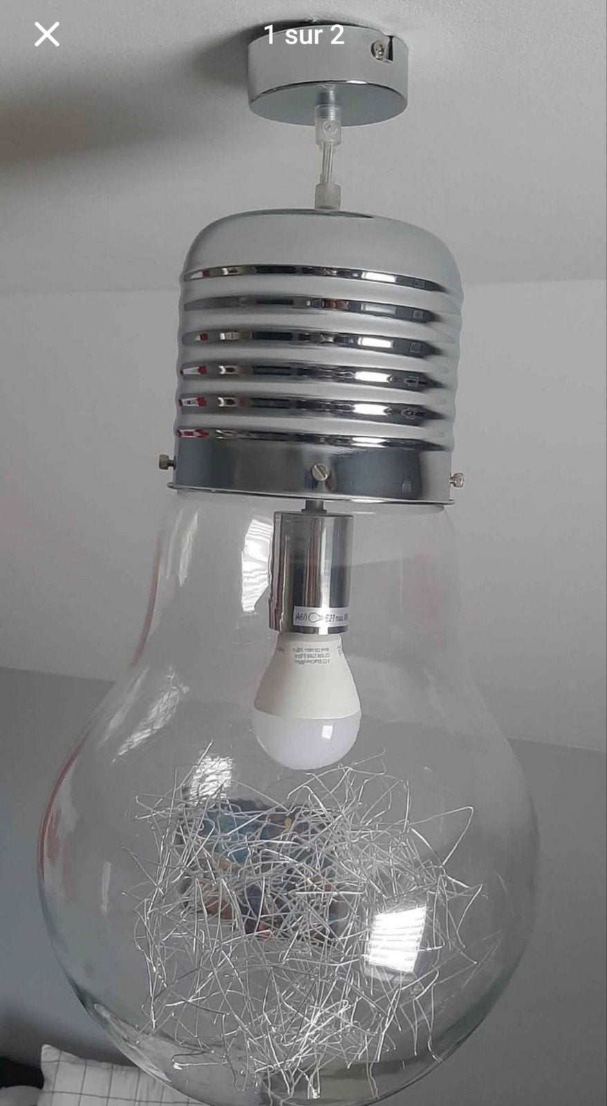 Lampe ampoule, Maison & Meubles, Enlèvement, Utilisé, Verre, Moderne