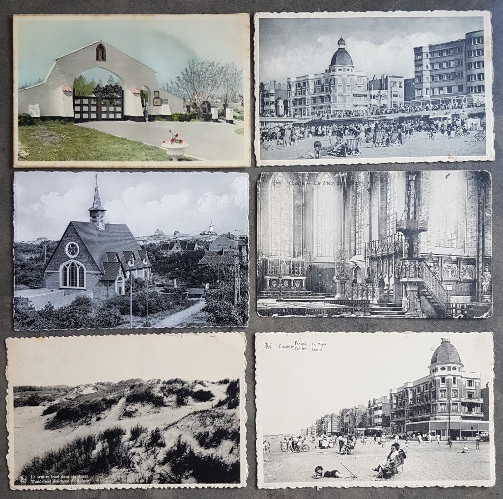 Koksijde Coxyde ( 0,50 euro / postkaart ), Enlèvement ou Envoi, 1940 à 1960, Affranchie, Flandre Occidentale