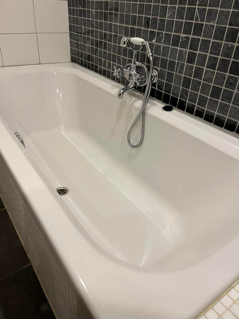 Inbouw ligbad 180x80cm afvoerstop in het midden., Ophalen, Zo goed als nieuw