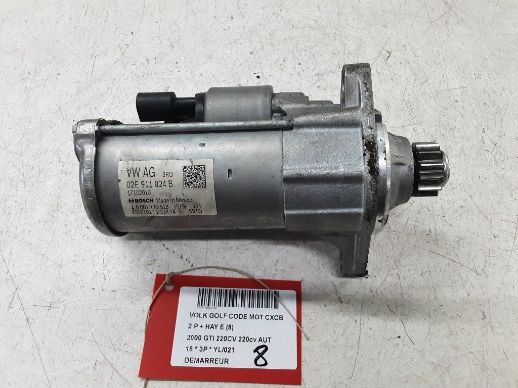 DÉMARREUR Volkswagen Golf VII (AUA) (02E911024B), Autos : Pièces & Accessoires, Volkswagen, Mevr. I. Hauben, Utilisé, Rue de l'Espoir 34 34
4030  GRIVEGNÉE, BE