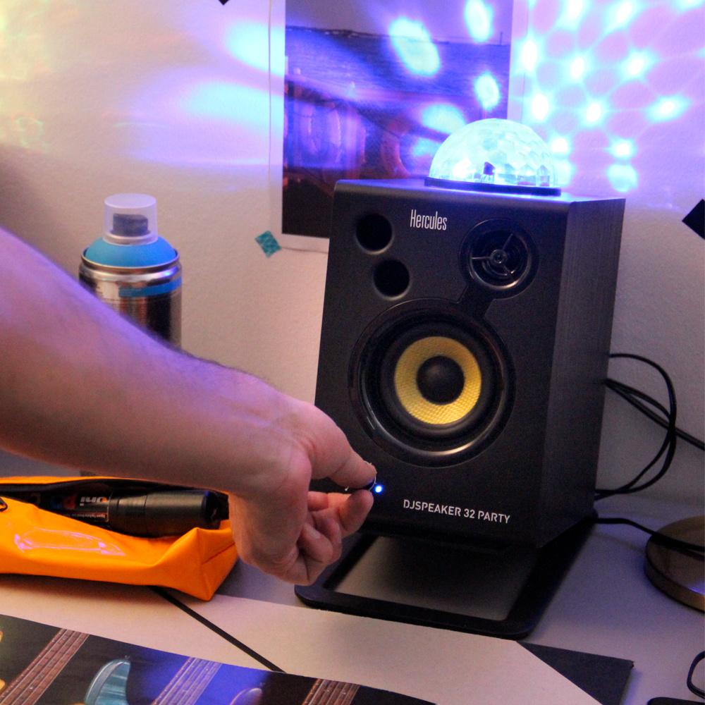 Enceintes Hercules DJSpeaker 32 Party – État parfait, Autres marques, Moins de 60 watts, Enlèvement ou Envoi, Comme neuf