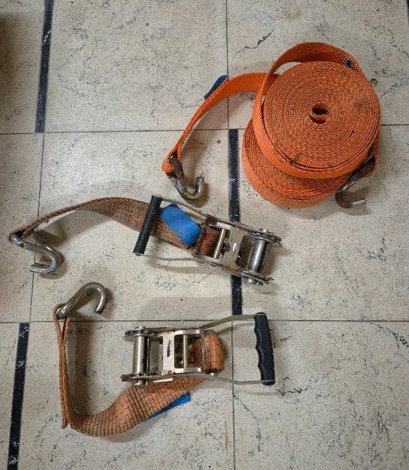 2x Spanband 7.6m + 0.5m, Ophalen of Verzenden, Gebruikt