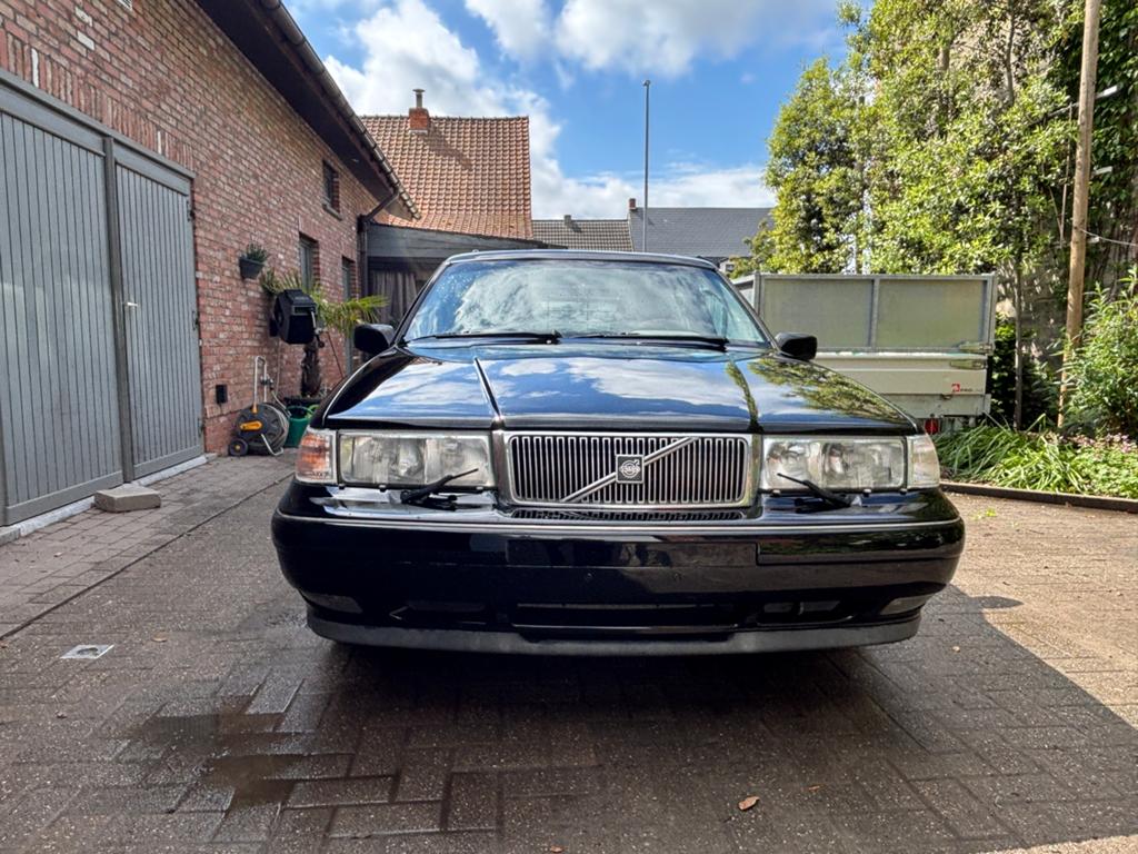 Volvo V90 3.0 Benzine bouwjaar 1997 met 7 zitplaatsen, Auto's, Volvo, Automaat, V90, Beige, Leder