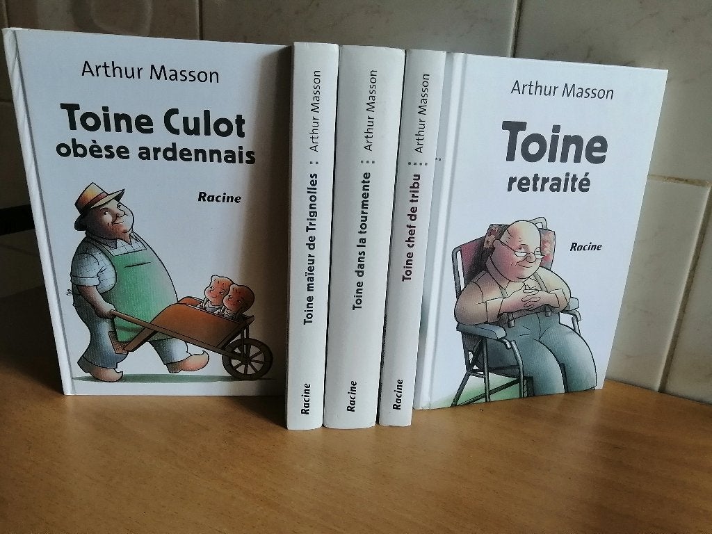Intégrale 5 tomes saga littéraire wallonne Toine Culot, Enlèvement ou Envoi, Arthur Masson