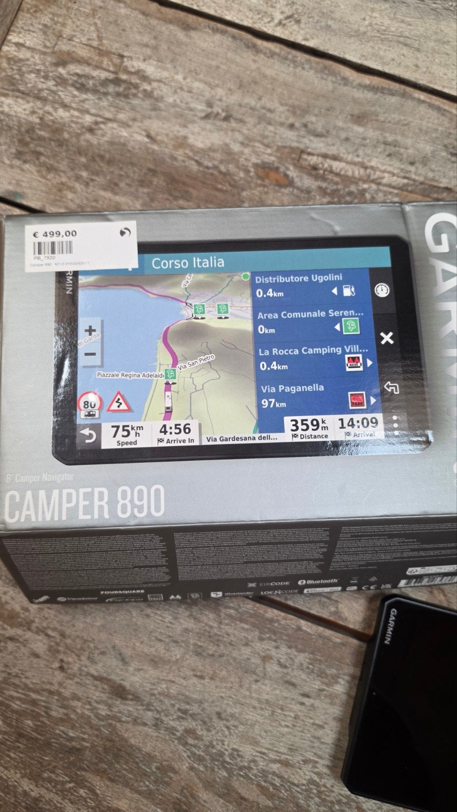 garmin camper 890, Ophalen, Zo goed als nieuw