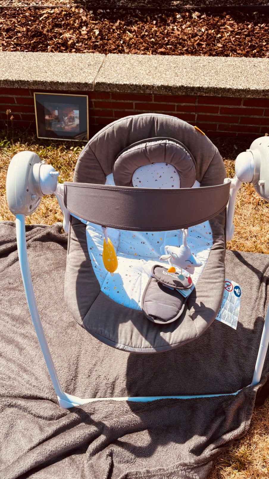 Babyschommel, Kinderen en Baby's, Wipstoeltjes, Gebruikt, Schommelstoel, Chicco, Met gordel(s) of riempje(s)