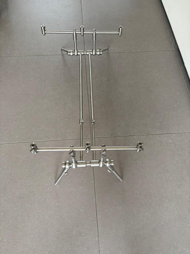 Carp spirit inox rodpod voor 2 of 3 hengels, Enlèvement, Neuf