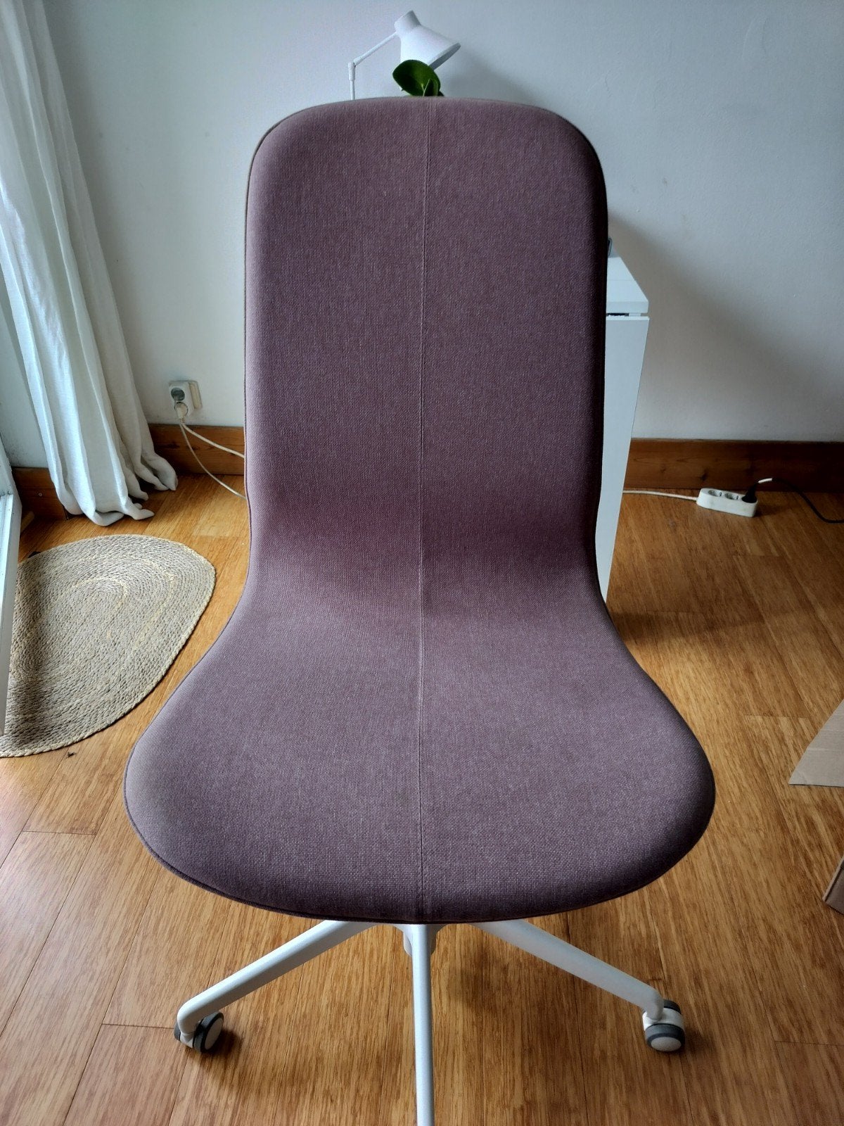 IKEA LÅNGFJÄLL bureaustoel – oud roze – op wieltjes, Ophalen, Roze, Bureaustoel