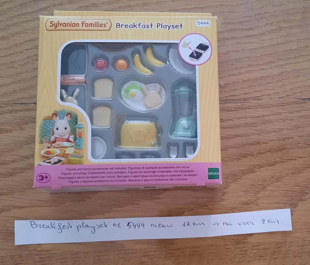 Sylvanian families 5444 ontbijtset, Verzamelen, Poppenhuizen en Toebehoren, Ophalen of Verzenden