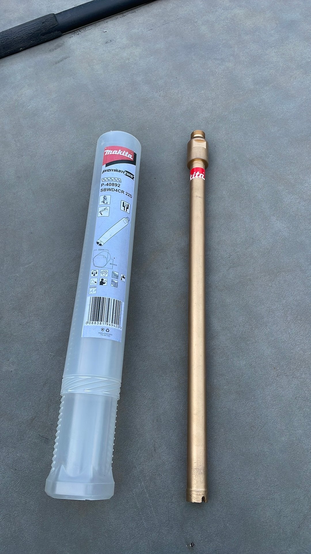 Diamant boor 22mm makita SBWD4CR 22D, Ophalen of Verzenden, Zo goed als nieuw