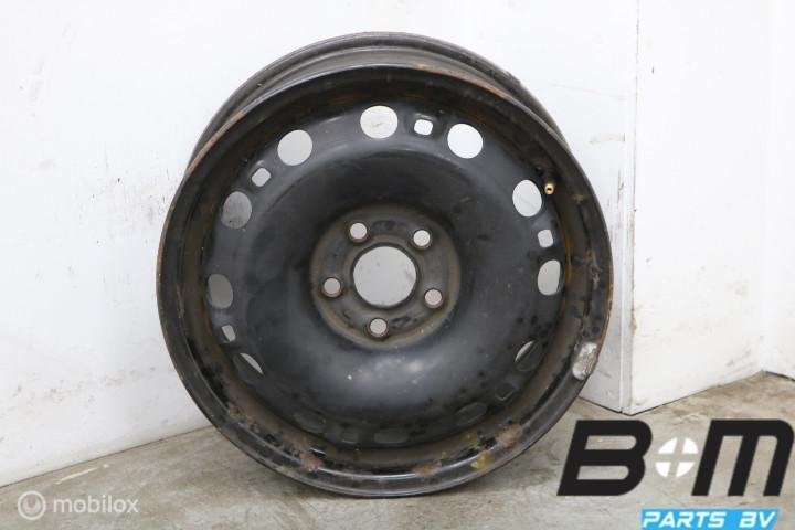 1 losse 15 inch stalen velg VW Polo 6R / 6V 6C0601027F, Utilisé, Jante(s)