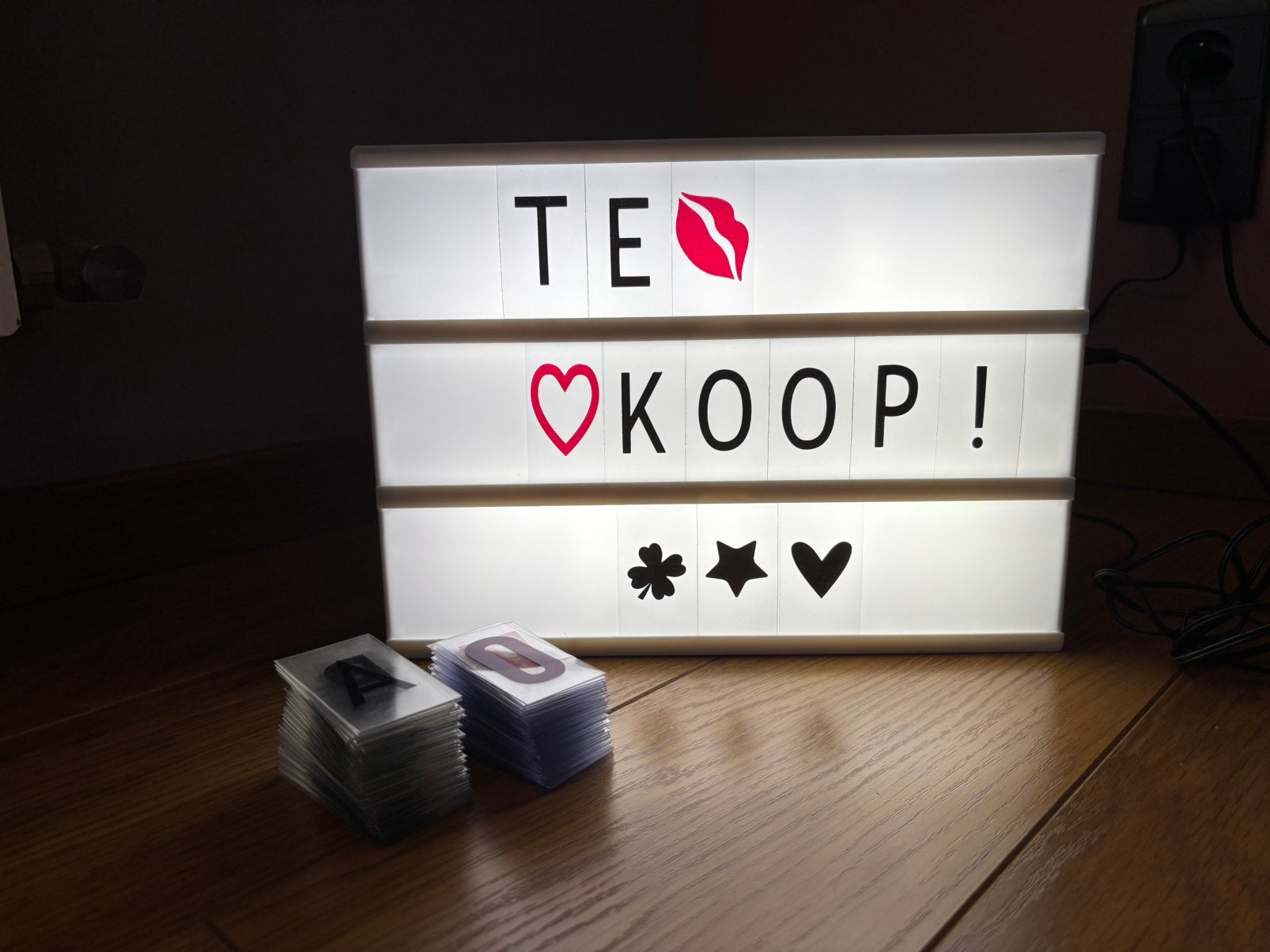 Lightbox, Letters en cijfers, Ophalen, Zo goed als nieuw