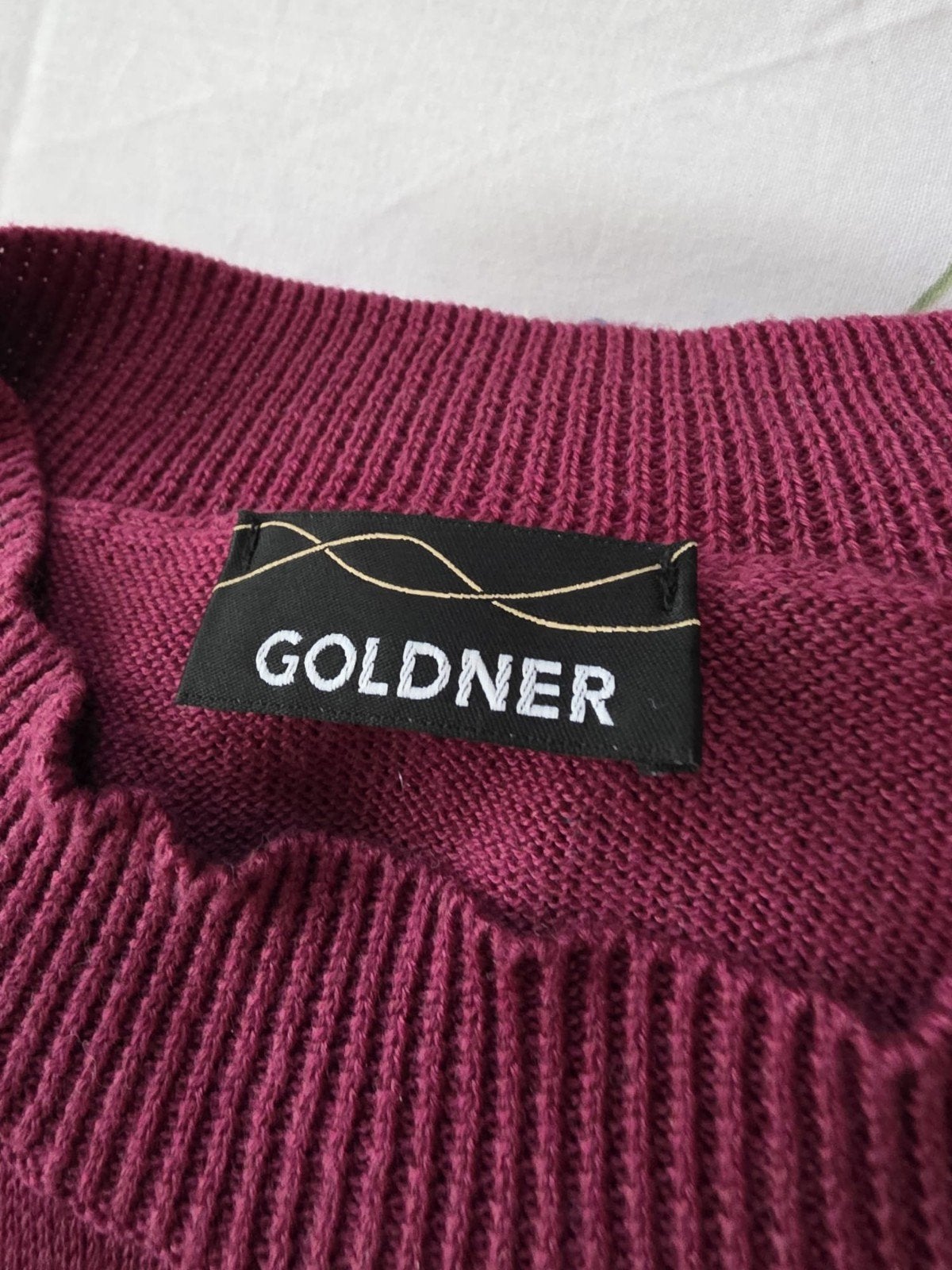 Robe bordeau en tricot ( Goldner ) Taille 44, Vêtements | Femmes, Enlèvement ou Envoi, Comme neuf, Taille 42/44 (L)