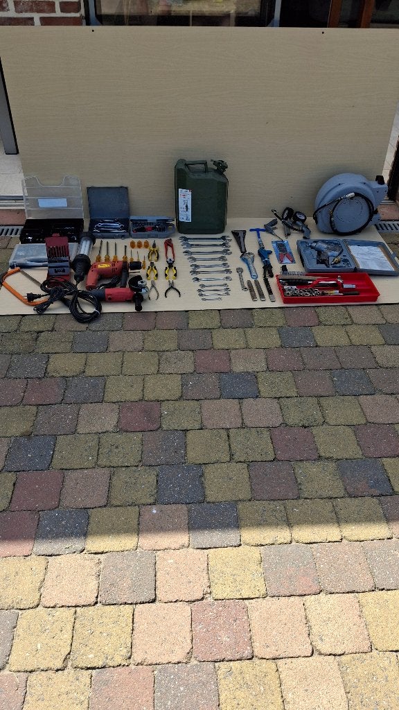lot gereedschap voor motoren of oldtimers, Motoren