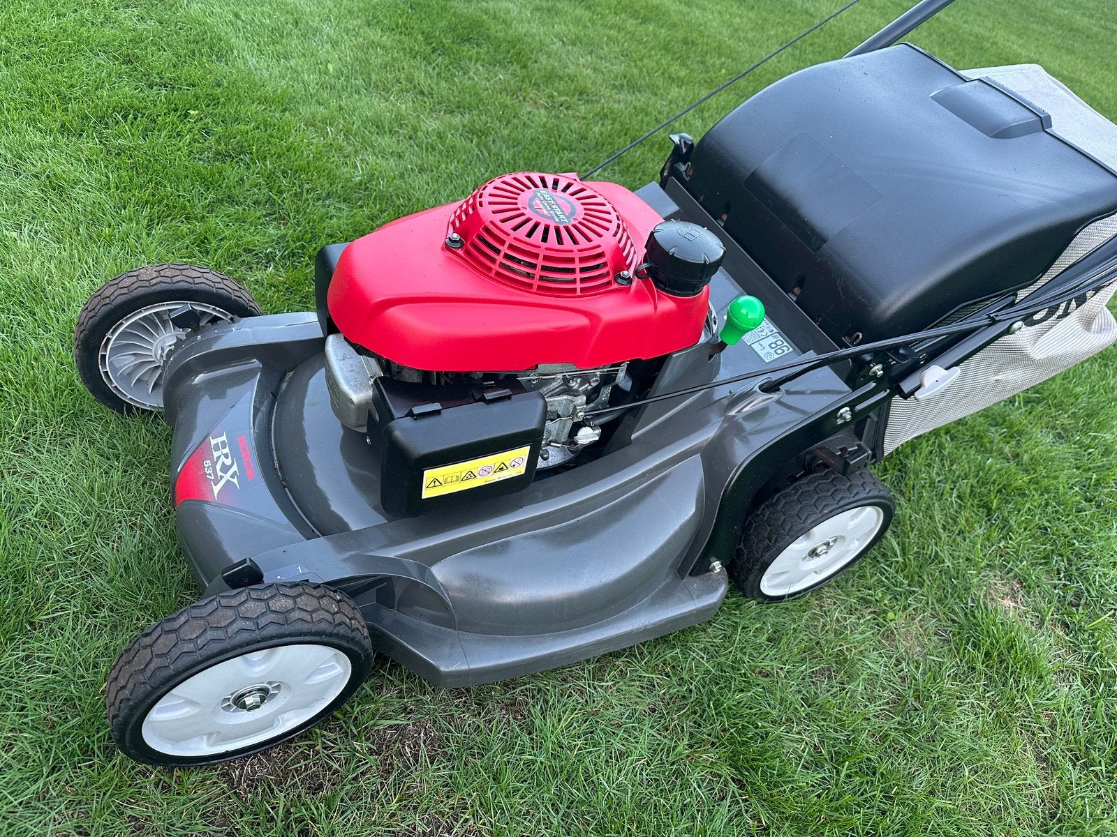 Grasmaaier Honda HRX 537, Ophalen, Zo goed als nieuw, Opvangzak