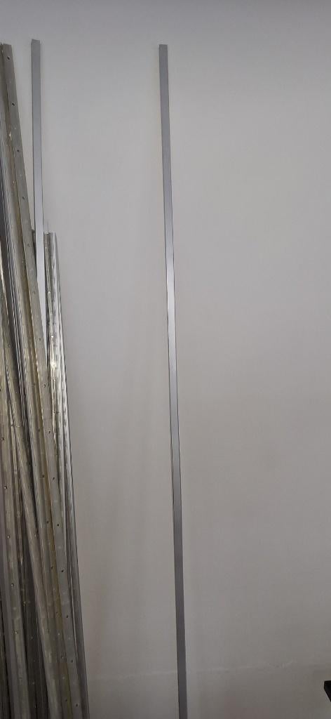 Kledijrek: Muurstangen Beam systeem voor winkel (160cm), Ophalen, Gebruikt