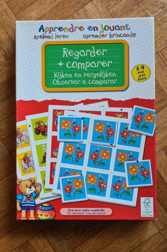 Jeu apprendre en jouant - A regarder + comparer, Enlèvement ou Envoi, Utilisé