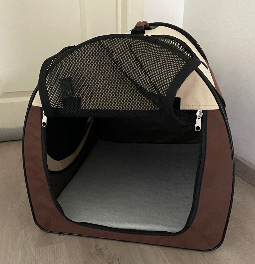 Niche / Caisse de transport pliable chien chat KF, Flamingo, Enlèvement ou Envoi, Comme neuf, Sac de transport