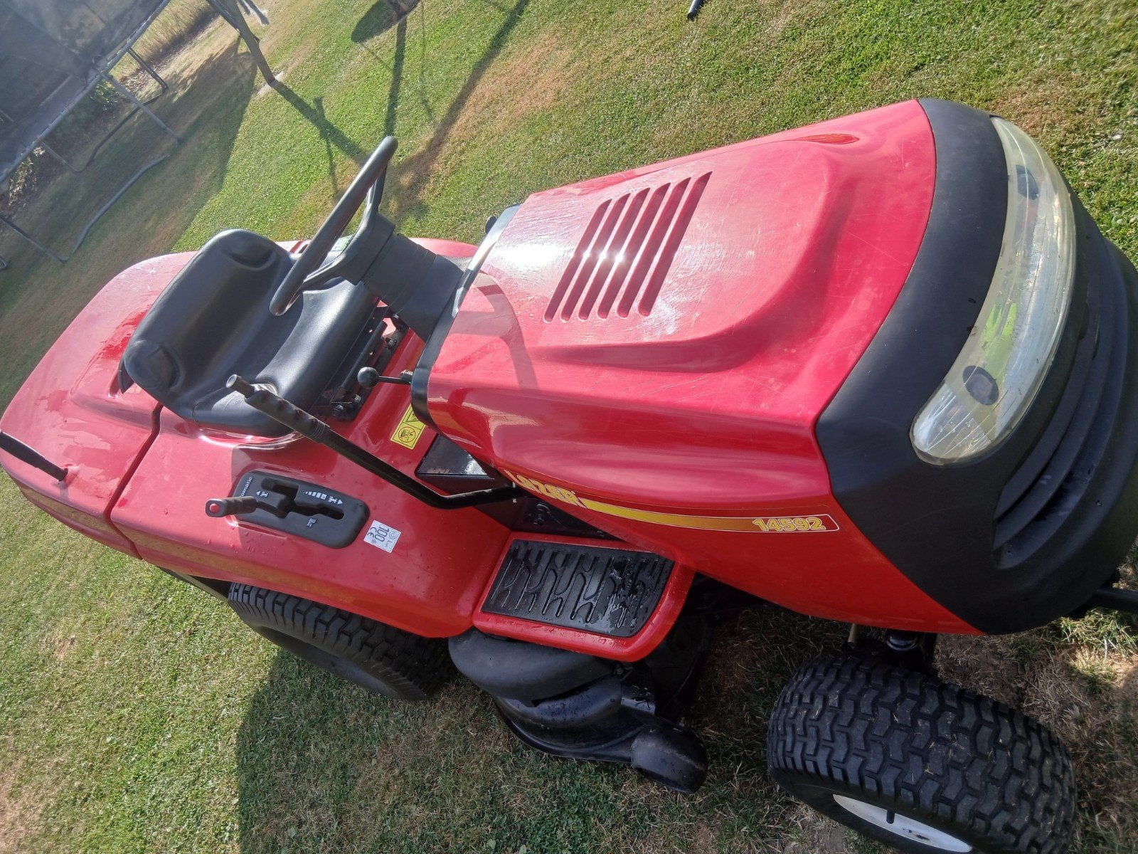 Tracteur tondeuse 18.5cv 98cm, Lazer, Enlèvement, Utilisé, Démarrage électrique