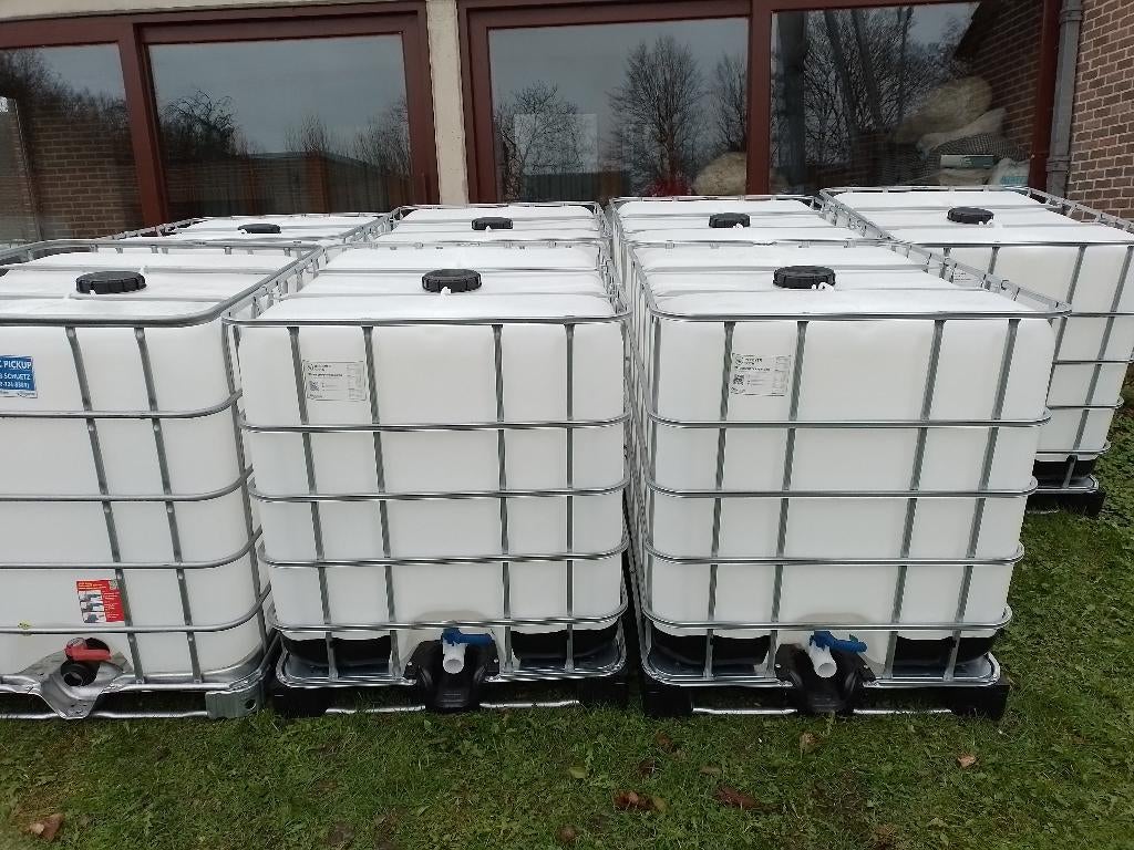 Ibc vat tank regenton 1000L GESPOELD en PROPERE, Ophalen, Zo goed als nieuw