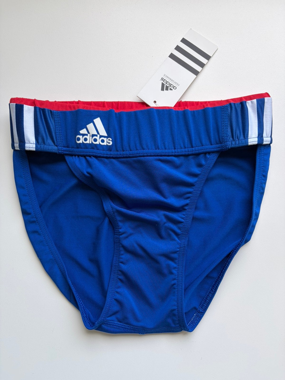Adidas polyamide sport slip, Verzenden, Blauw, Slip