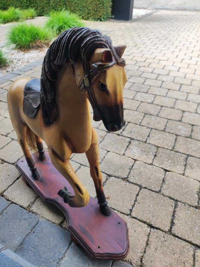 Houten paard, Antiek en Kunst, Ophalen