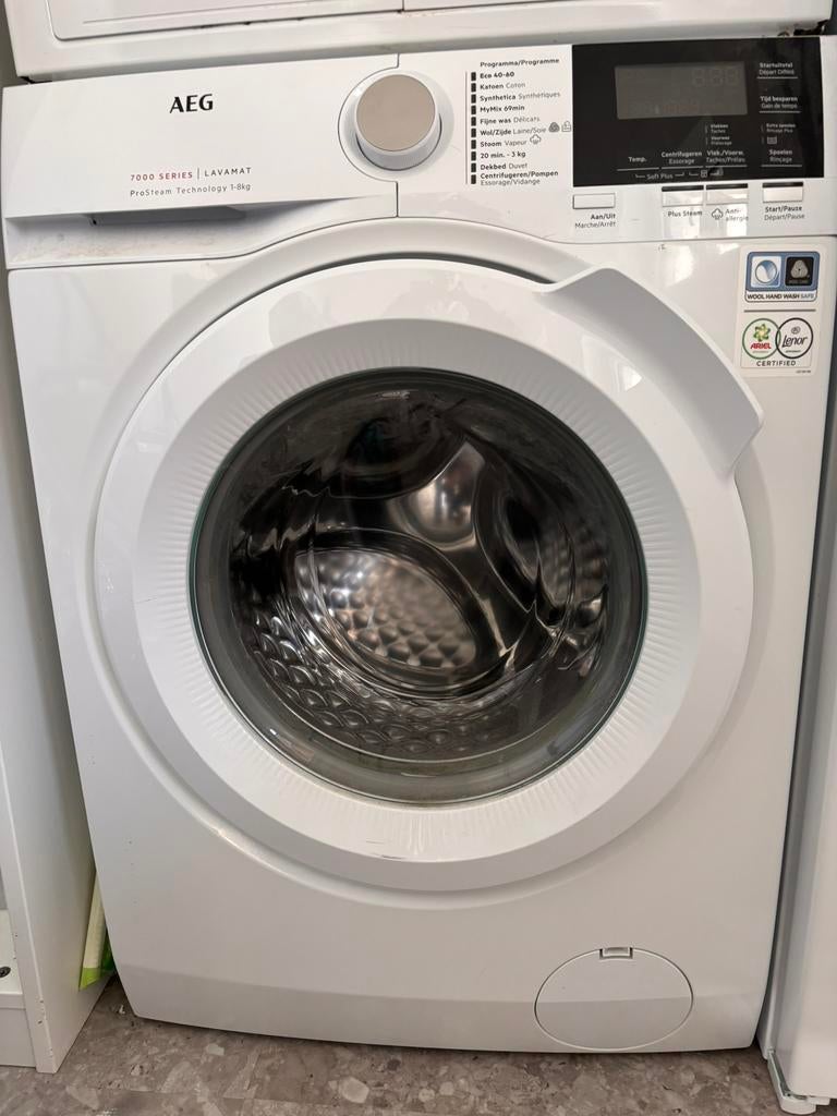 Wasmachine 8kg AEG L7FB686CBW ProSteam, Elektronische apparatuur, Wasmachines, Ophalen, Zo goed als nieuw