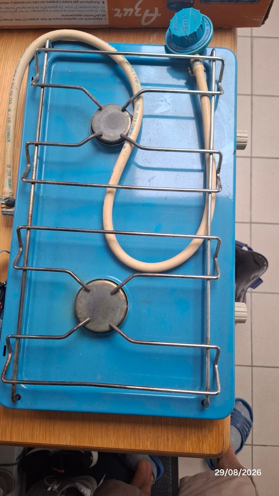 Camping gas kookplaat, Enlèvement