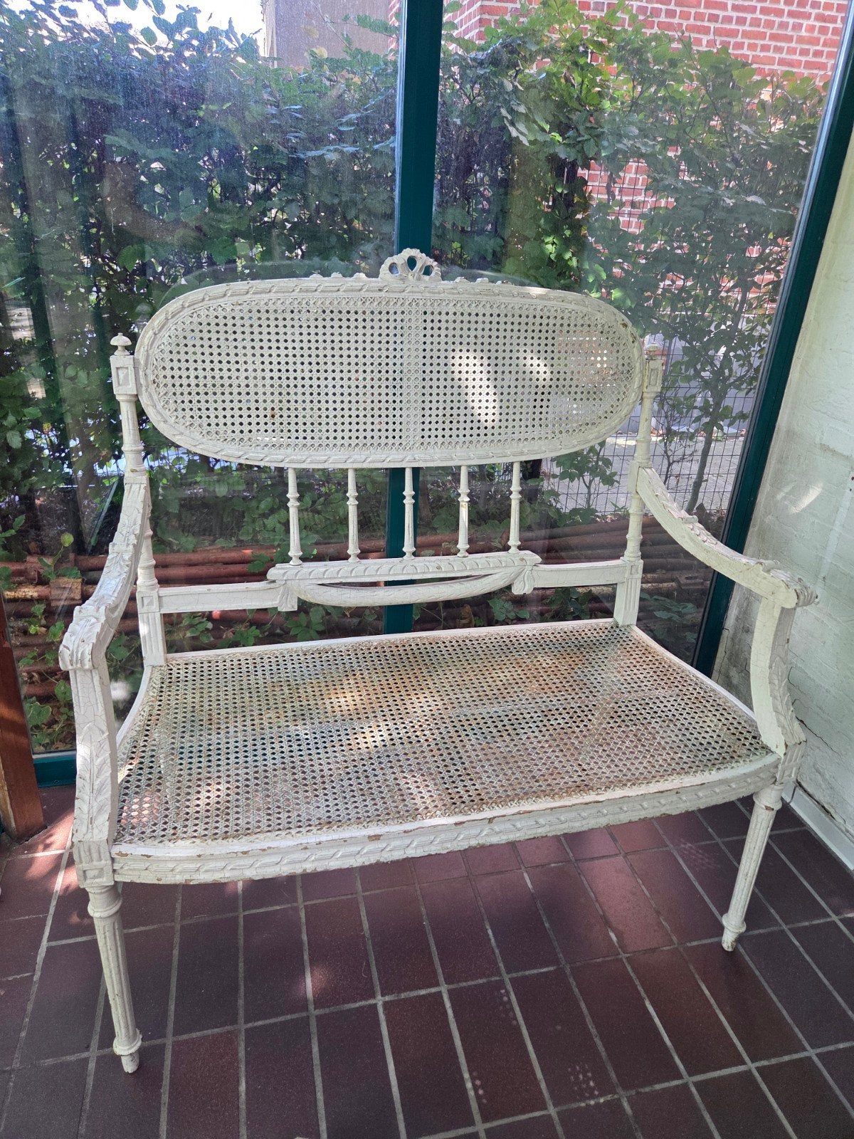 Antiek Frans bankje (Lodewijk XVI-stijl), Tuin en Terras, Ophalen