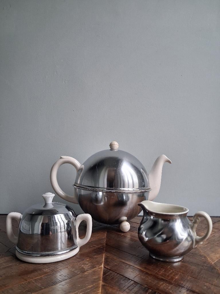 Vintage theeset Thermotea inox, Antiek en Kunst, Ophalen of Verzenden