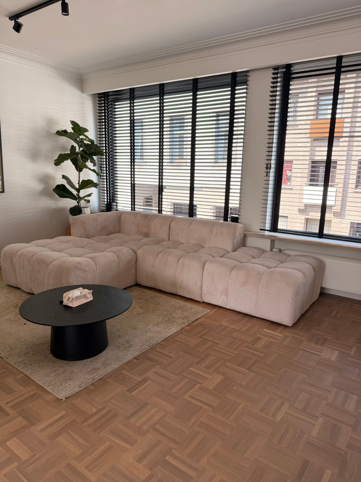 Angel hoekzetel – Beige touwstof – Nieuwstaat, Huis en Inrichting, Ophalen, Nieuw