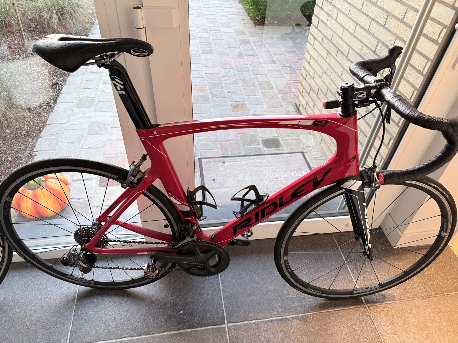 Koersfiets Ridley Noah 2009-2010 maat 56 carbon, Fietsen en Brommers, Gebruikt, Carbon, Heren, Ophalen