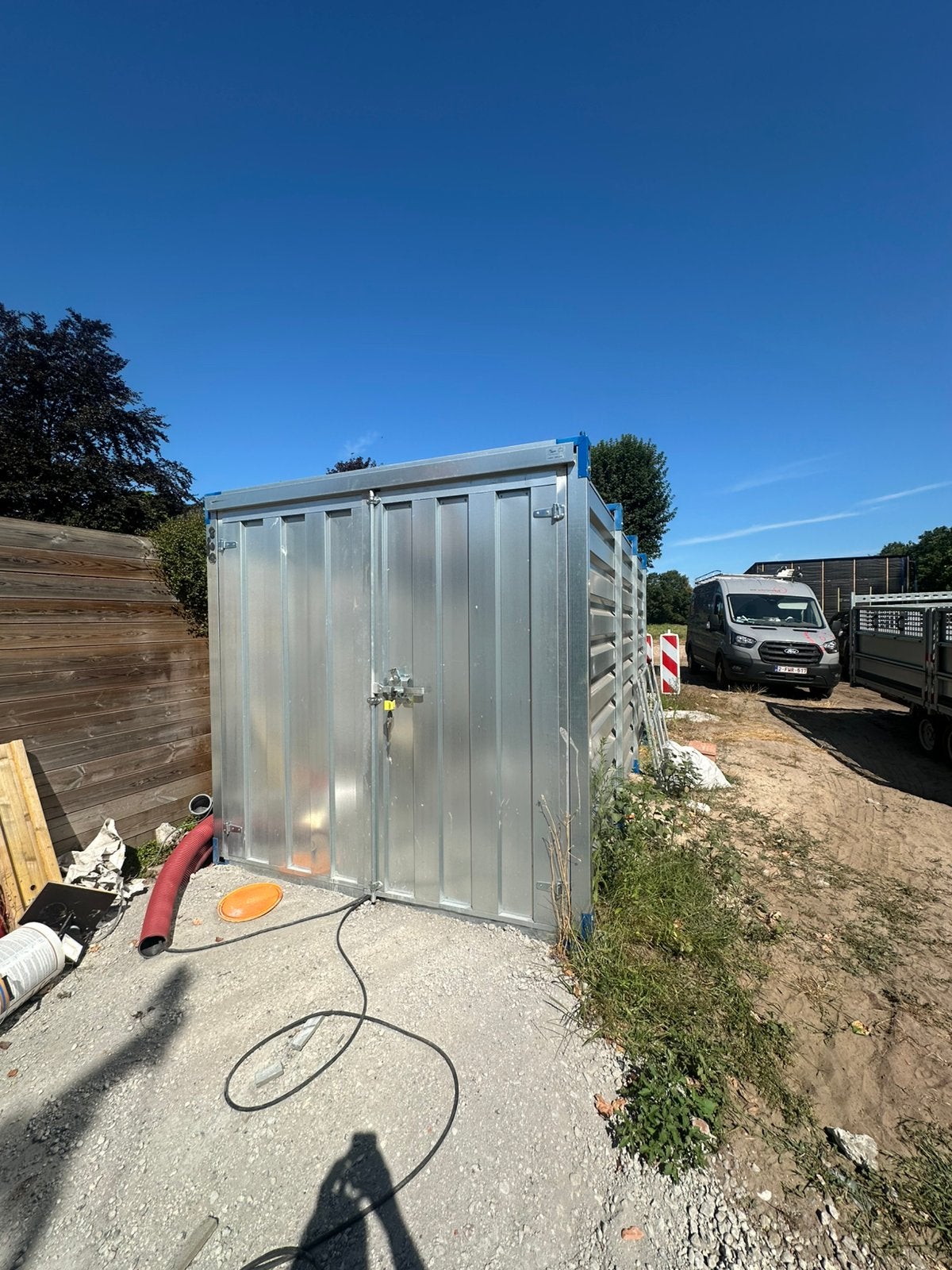 Materiaal container 4m x 2,2m, Enlèvement, Comme neuf