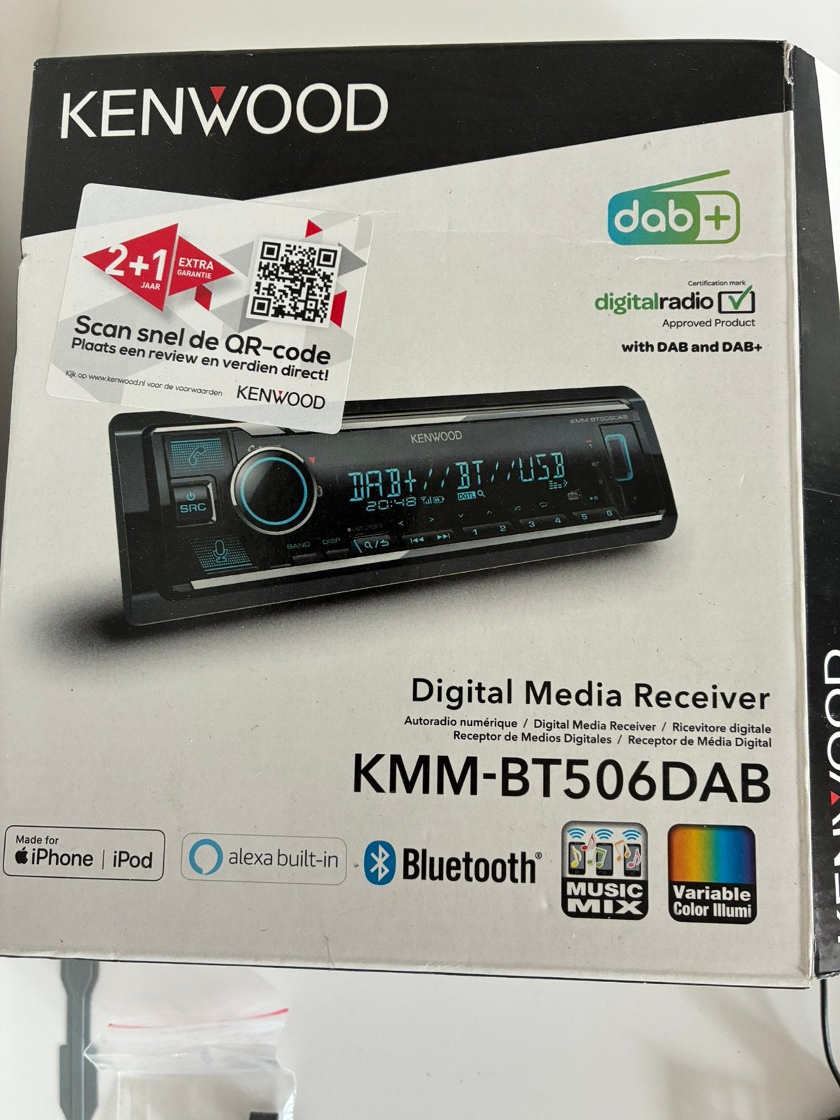 DAB+ Bluetooth FM autoradio Kenwood KMM-BT506DAB, Autos : Divers, Autoradios, Enlèvement, Utilisé