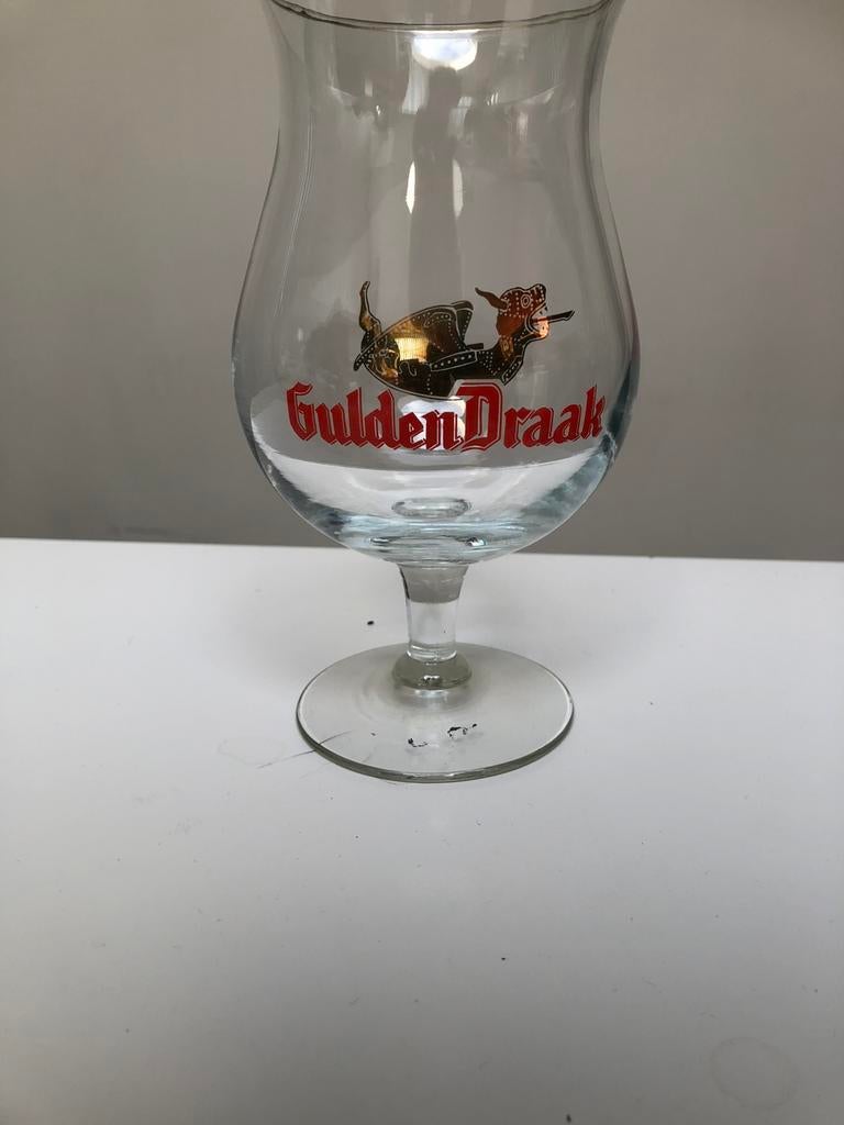 Één bierglas Gulden Draak, Ophalen, Zo goed als nieuw, Glas of Glazen, Overige merken